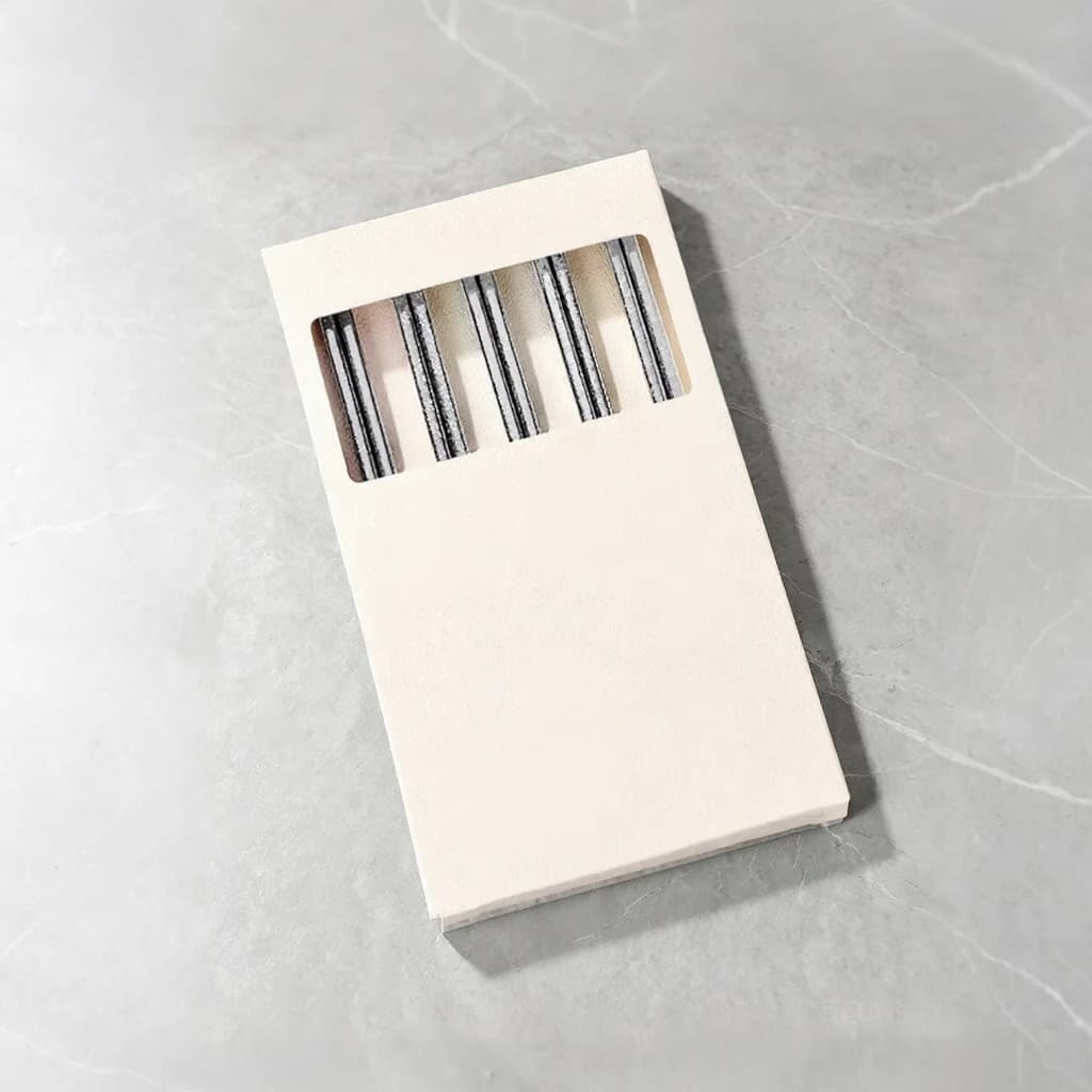 Juego de palillos de titanio puro para uso doméstico, 5 pares