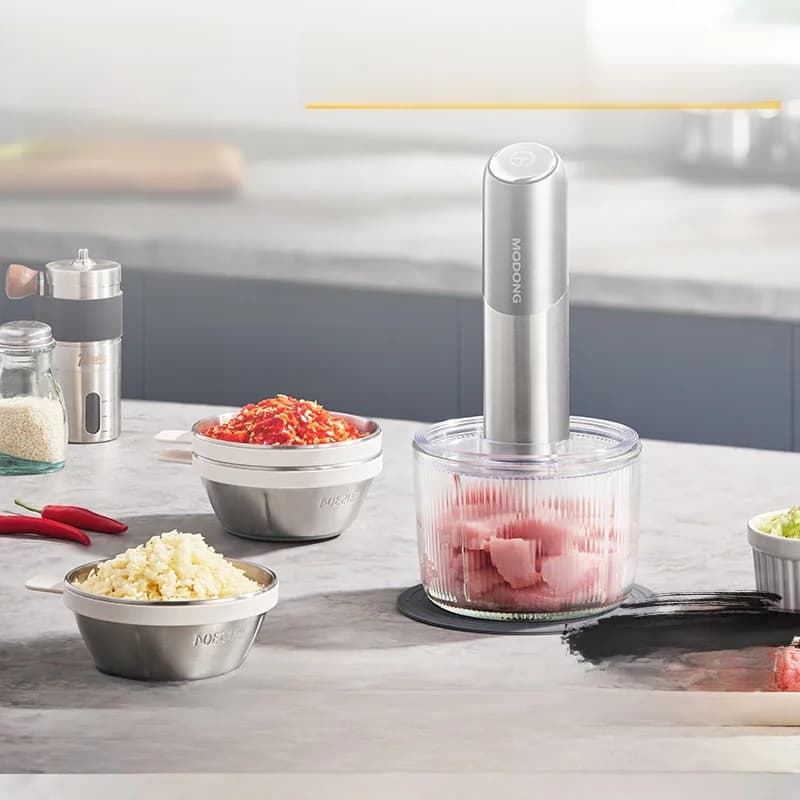 Picador eléctrico inalámbrico de alimentos 100W mini picador de ajo