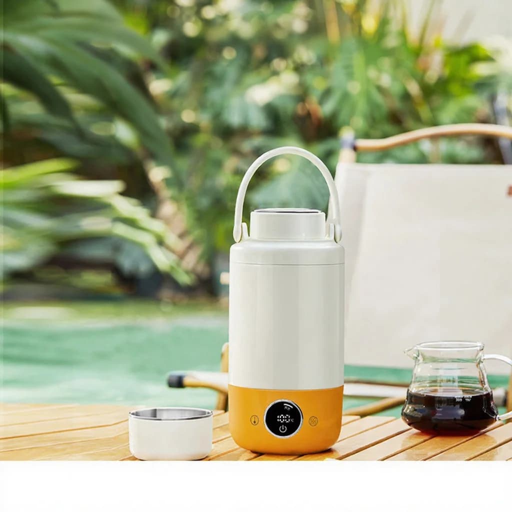 Taza hervidora eléctrica portátil de 1 L con acero inoxidable 316
