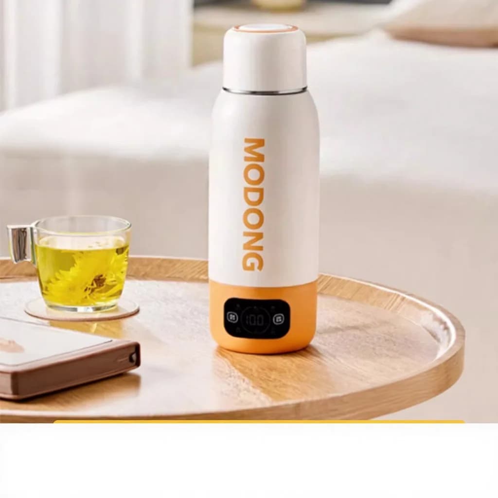 Vaso hervidor eléctrico portátil de viaje 600ml, forro de acero inoxidable 316
