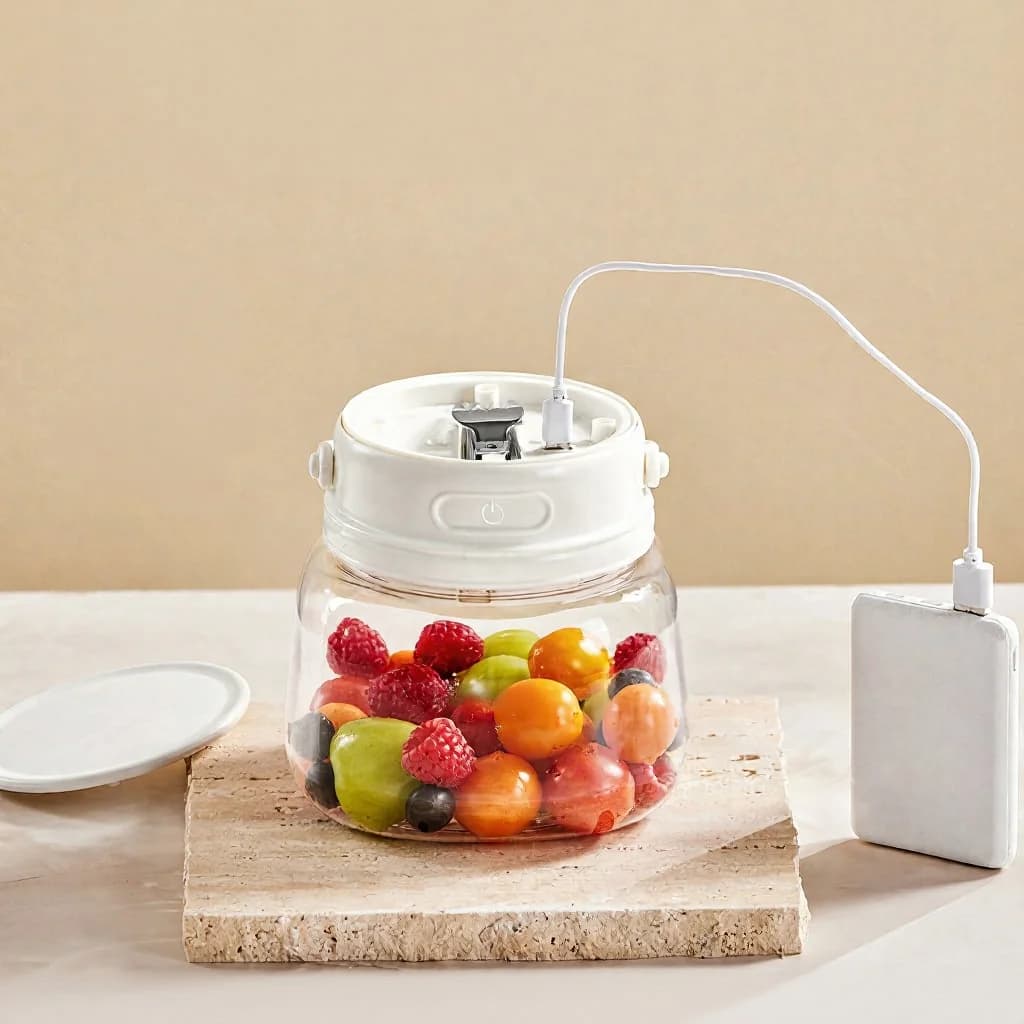 Lavadora de frutas portátil con oxígeno activo, inalámbrica de 3.7V