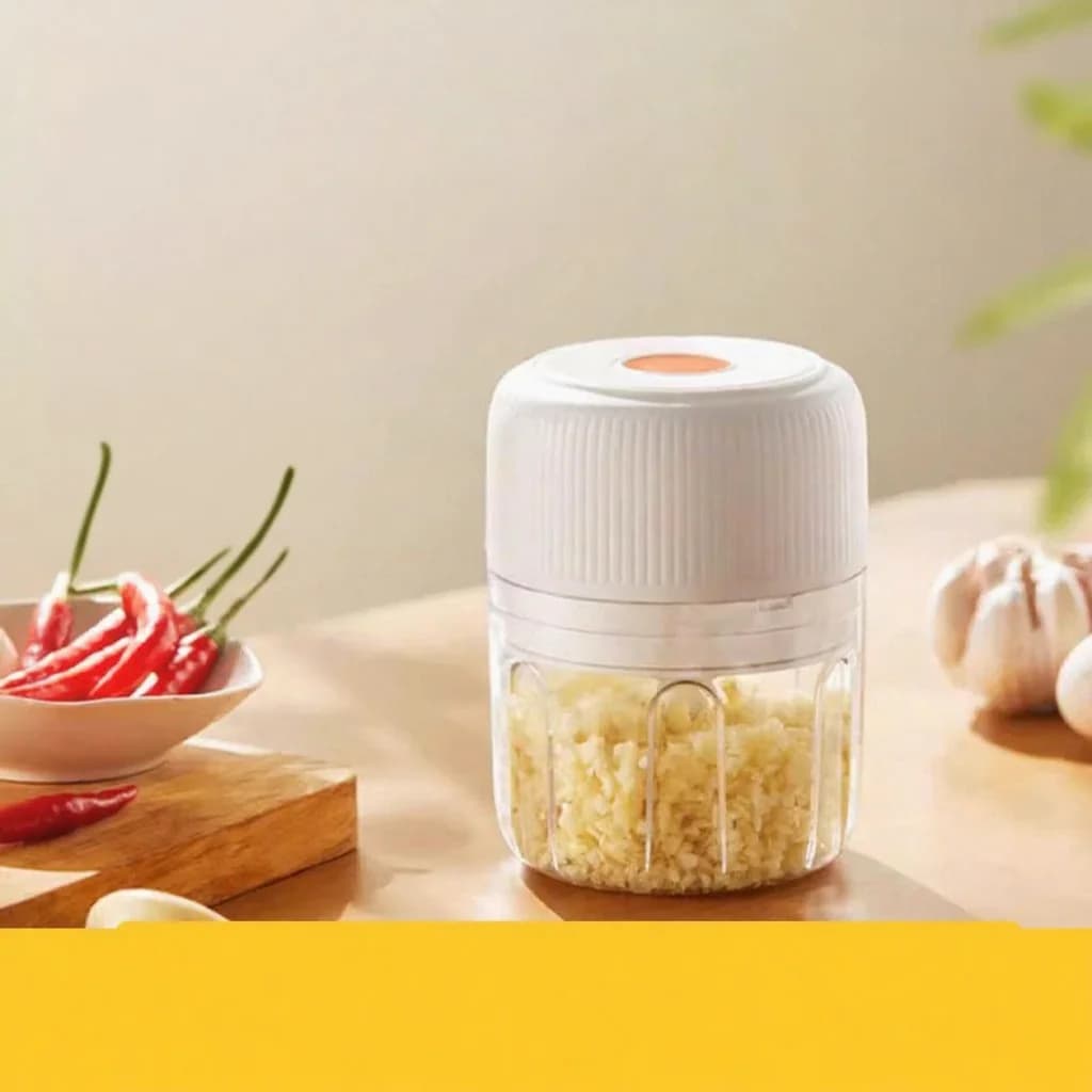 Picadora eléctrica portátil de ajo 250ml Molinillo de alimentos sin cable