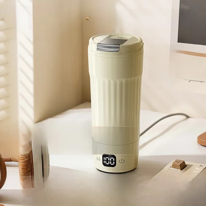 Taza eléctrica portátil con 7 ajustes de temperatura
