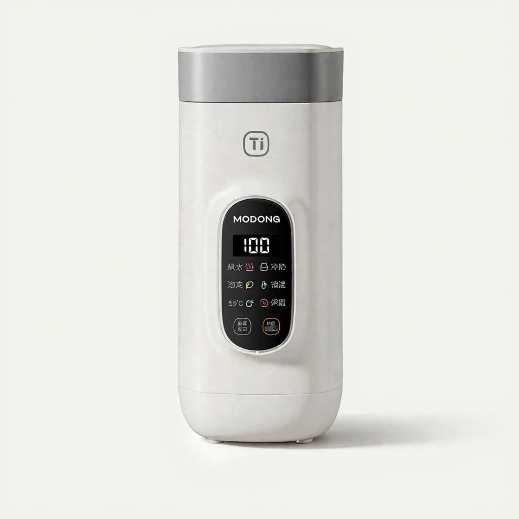Taza eléctrica de viaje de titanio, 650 ml, 220 V