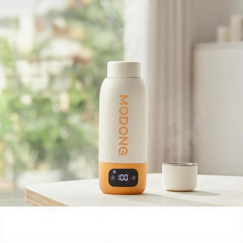Vaso eléctrico portátil para calentar agua 600ml, revestimiento 316, aislado al vacío