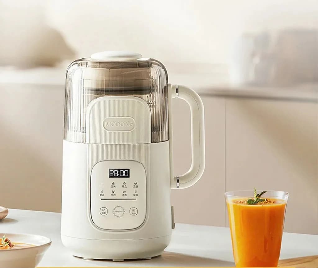 Licuadora y máquina de leche de soja multifunción 1.2L con autolimpieza