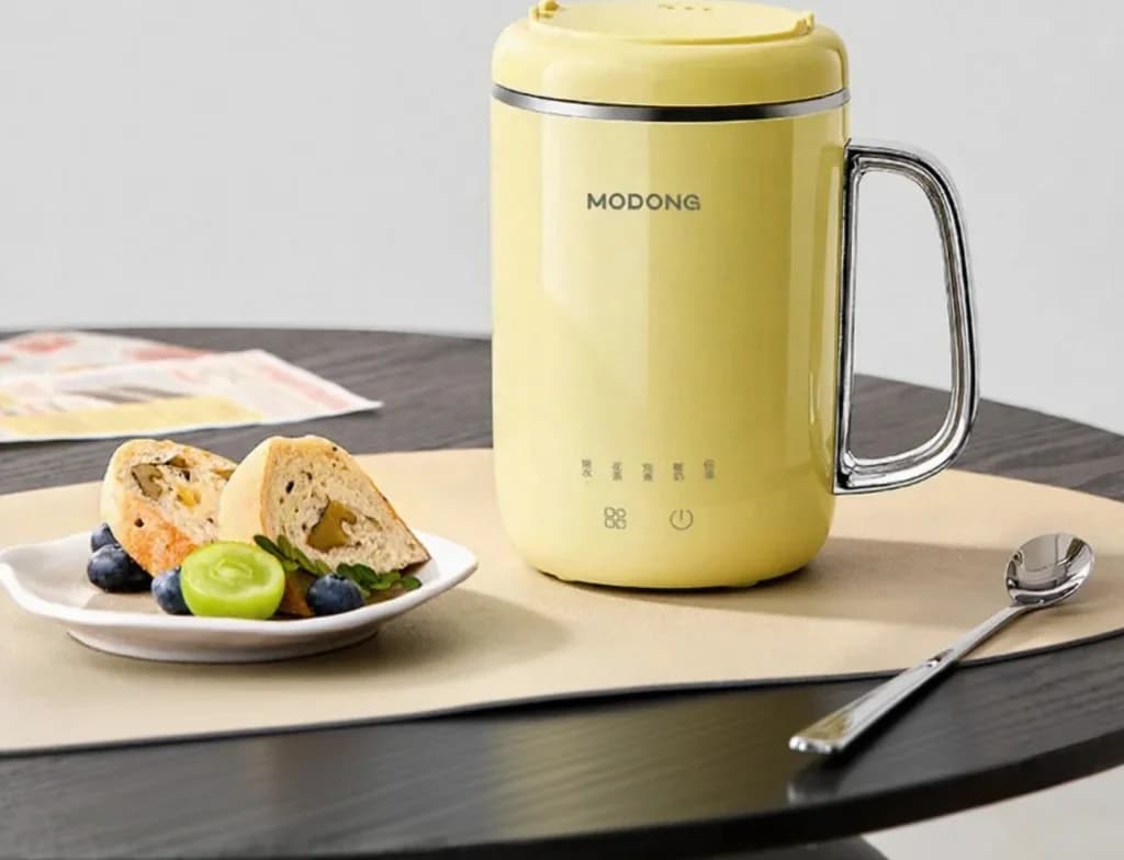 Mini olla eléctrica para gachas de 1L, control táctil, 220V
