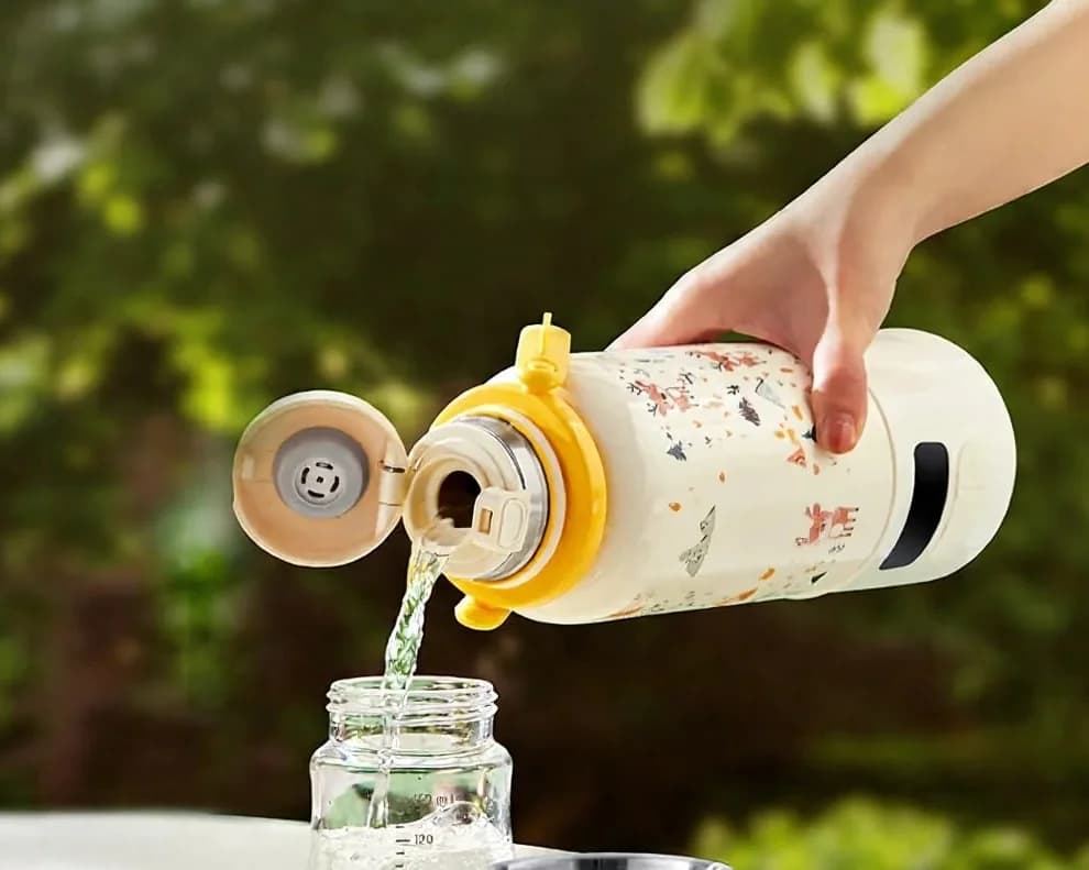 Taza Portátil Eléctrica para Calentar Agua con Hervido a 100°C y Termostato