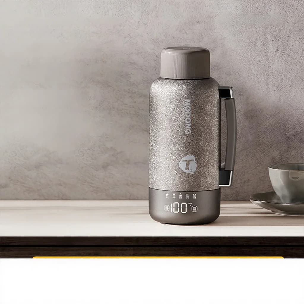 Vaso eléctrico portátil de titanio 1L tetera de viaje de doble modo