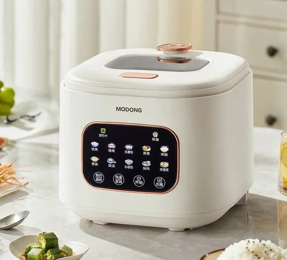 Arrocera Eléctrica 3L con Ventana de Vidrio y Temporizador