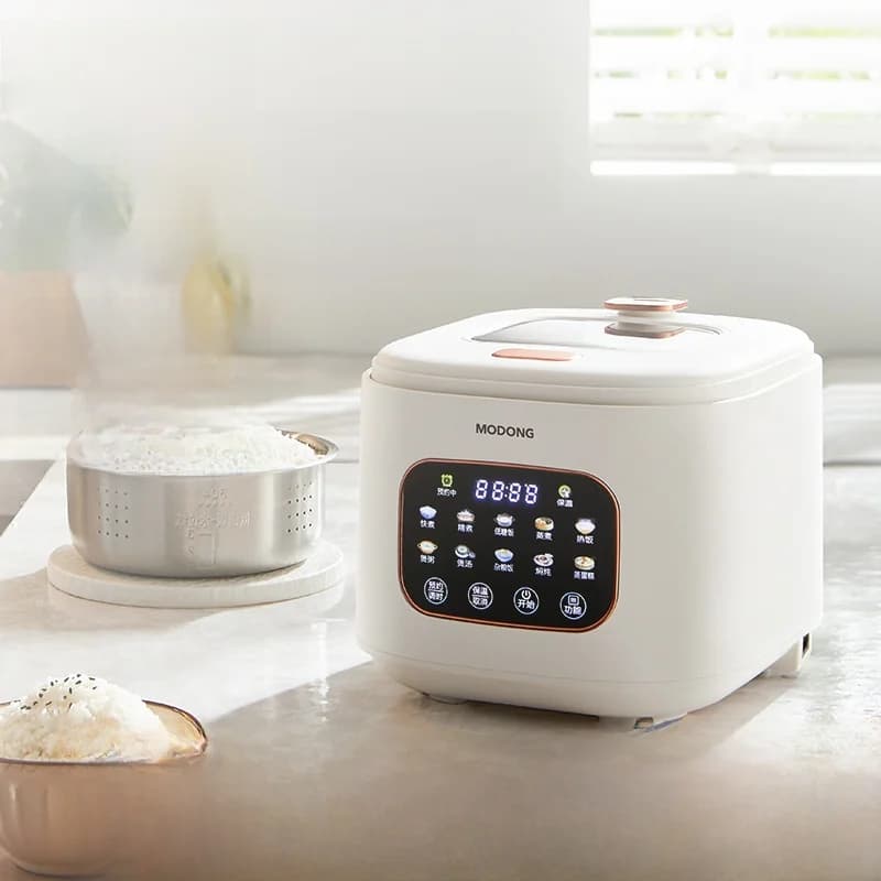 Arrocera Eléctrica 3L con Ventana de Vidrio y Temporizador