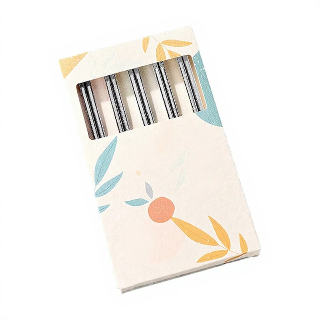 Juego de palillos de titanio puro para uso doméstico, 5 pares