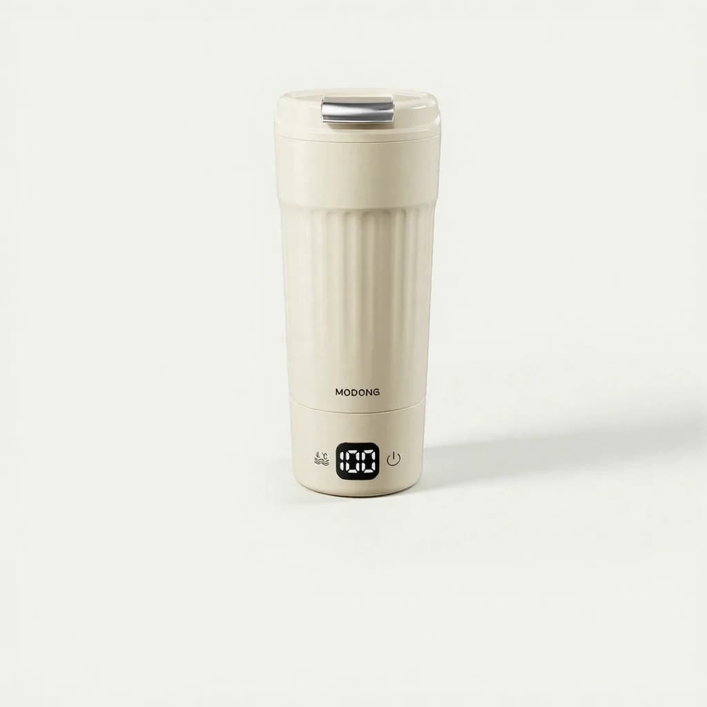Taza eléctrica portátil para calentar, 400mL, 7 ajustes de temperatura