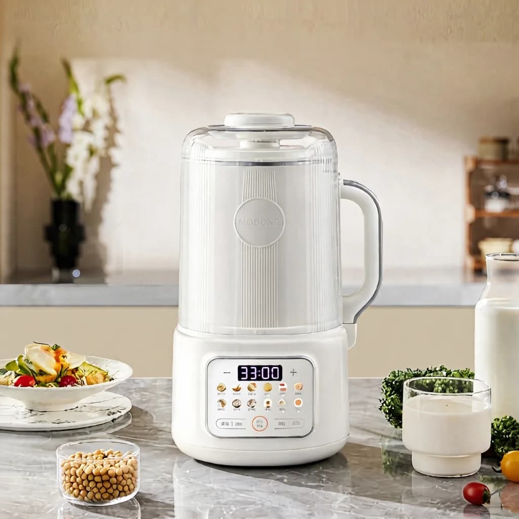 Batidora calentadora para leche de soja con autolimpieza 800W