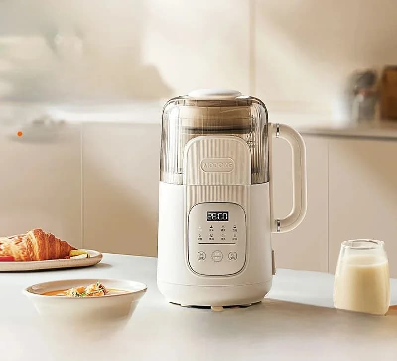 Batidora calefactora de 1,2 L con control táctil y cuerpo de vidrio