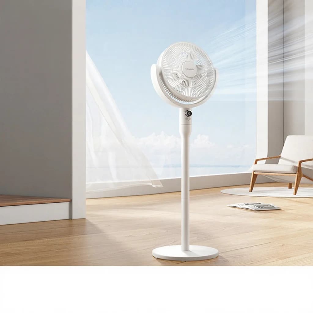 Ventilador de Circulación de Aire de Mesa con Control por Voz y Oscilación