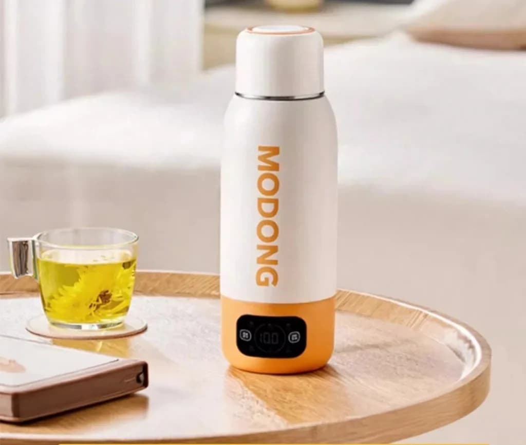 Taza hervidor eléctrico de viaje portátil 600ml, revestimiento de acero inoxidable 316