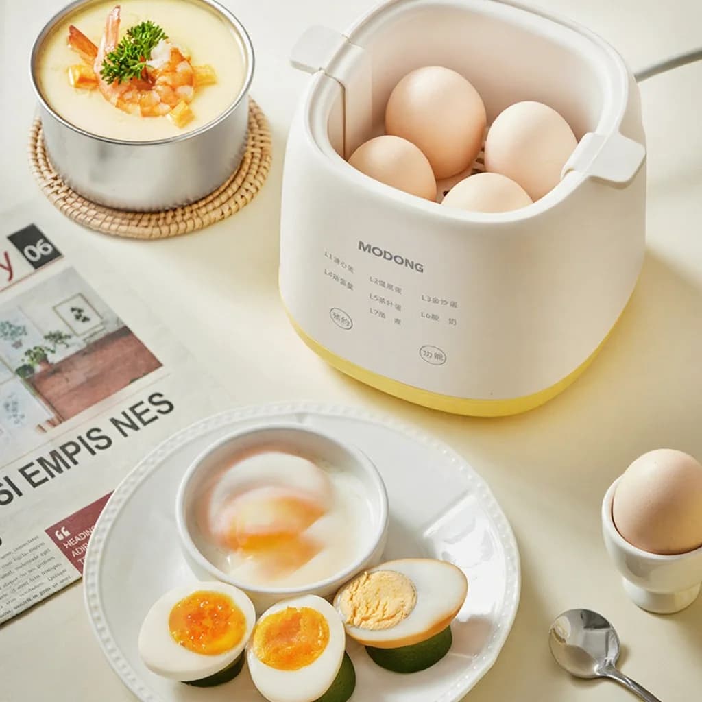 Cocedor eléctrico de huevos para 4-6 huevos, 300W con apagado automático