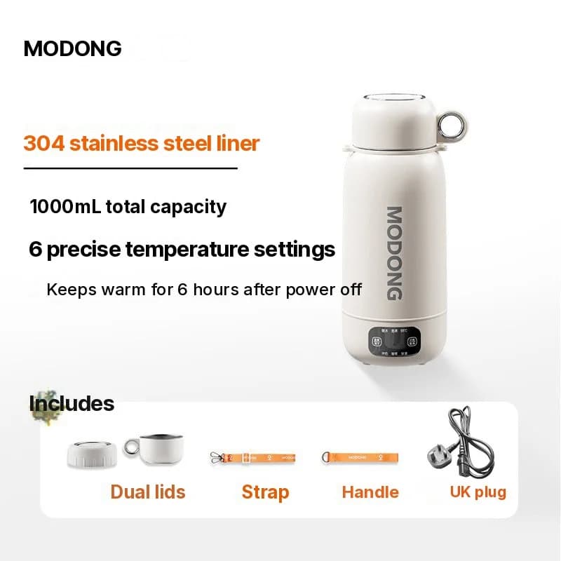 Hervidor eléctrico portátil de viaje 1L de acero inoxidable 304 o 316