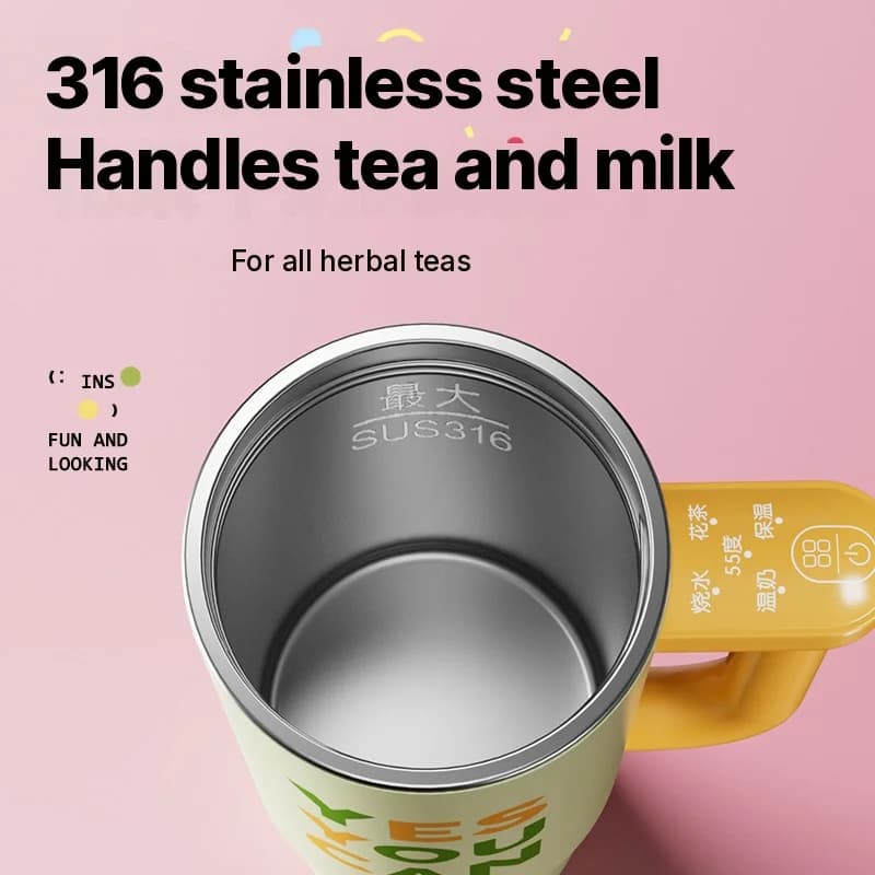 Taza eléctrica portátil para coche para viajes