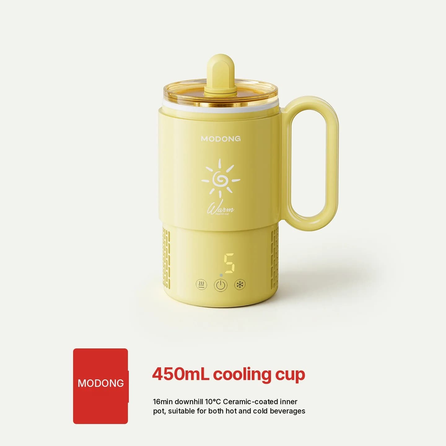 Taza mini de enfriamiento y calentamiento 450mL 36W control táctil