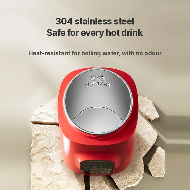 Taza Eléctrica Portátil para Calentar Agua 650ml Revestimiento 304 220V