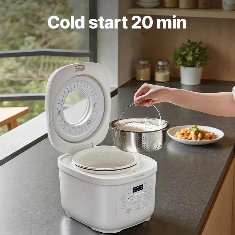Arrocera eléctrica de 3L con olla interior de cerámica, 600W