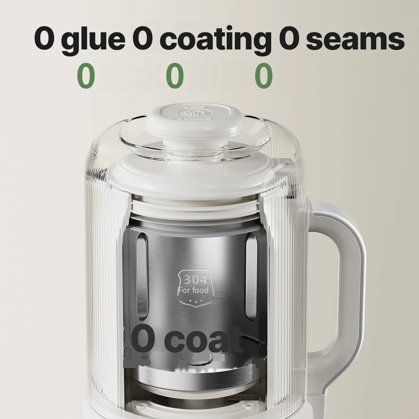 Licuadora calefactora para leche de soja con autolimpieza 800W