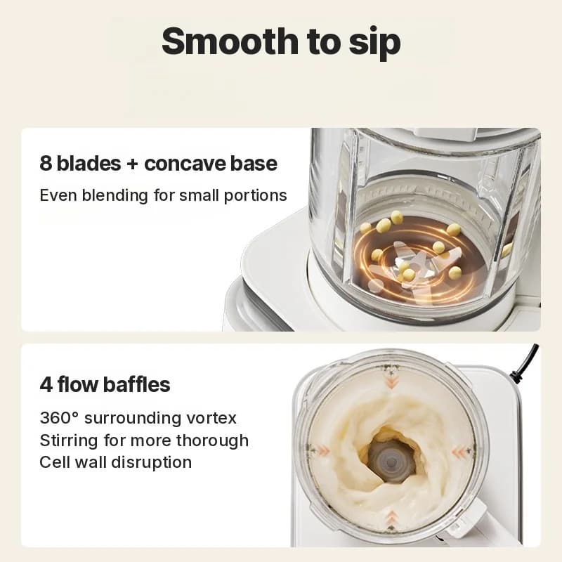 Licuadora con calefacción y dos vasos con mantenimiento automático del calor