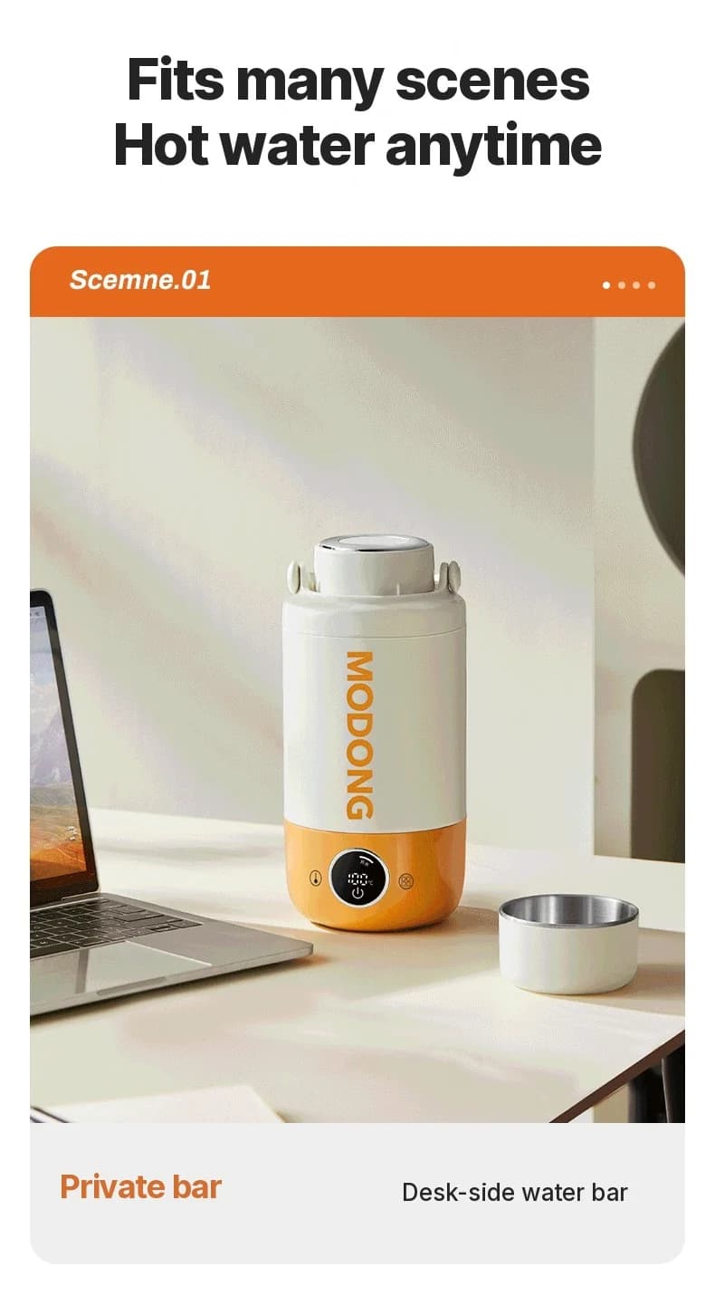 Taza hervidora eléctrica portátil de 1 L con acero inoxidable 316