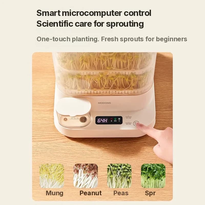 Germinador eléctrico para hogar 1,5 L 20 W 3 capas
