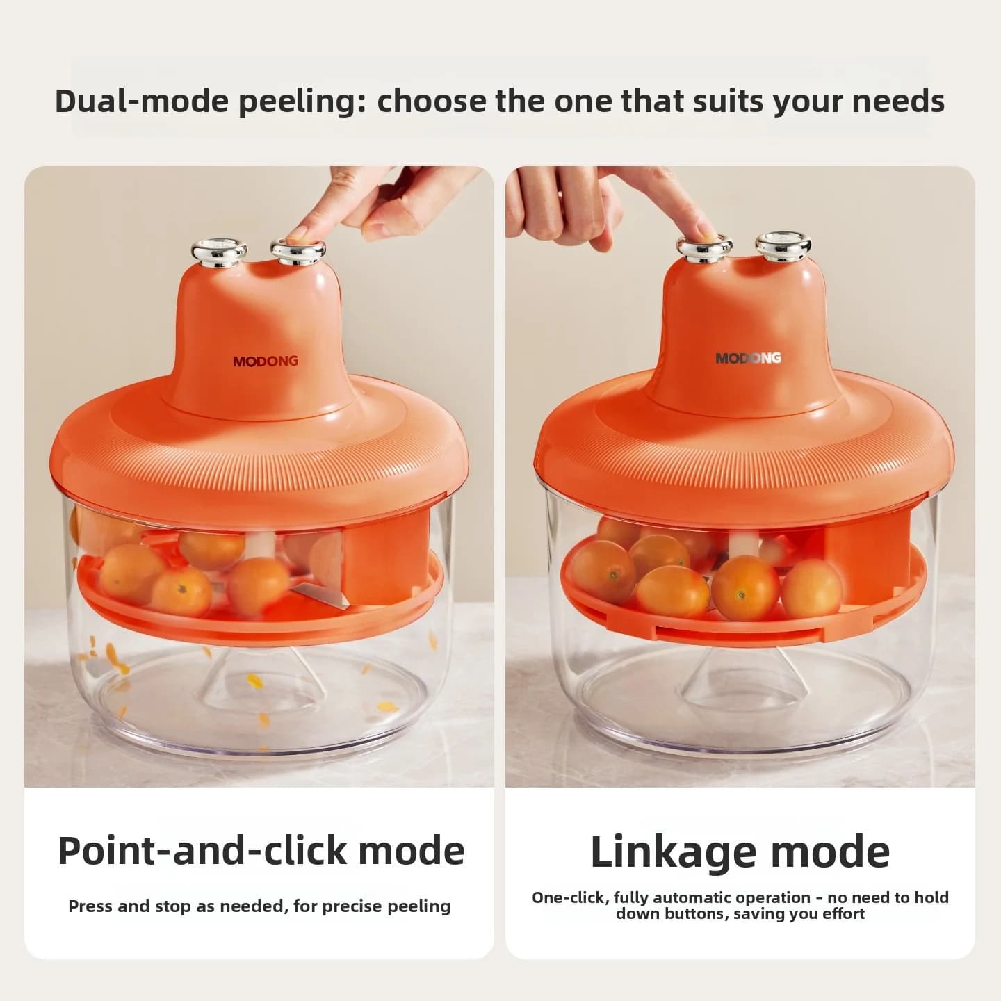 Pelador automático de frutas y removedor de piel de ajo