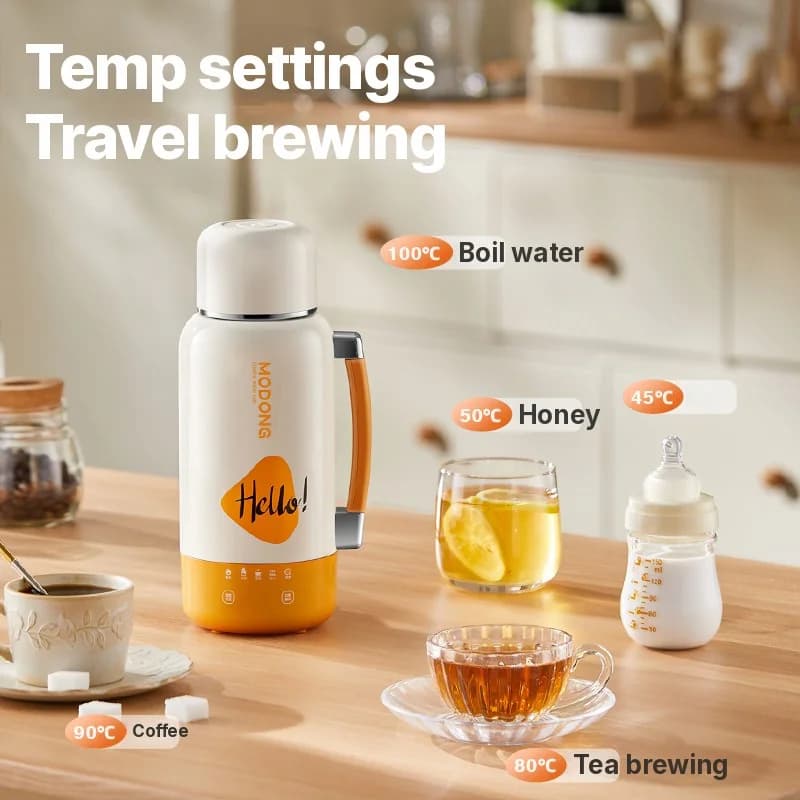 Vaso hervidor eléctrico portátil de viaje con apagado automático