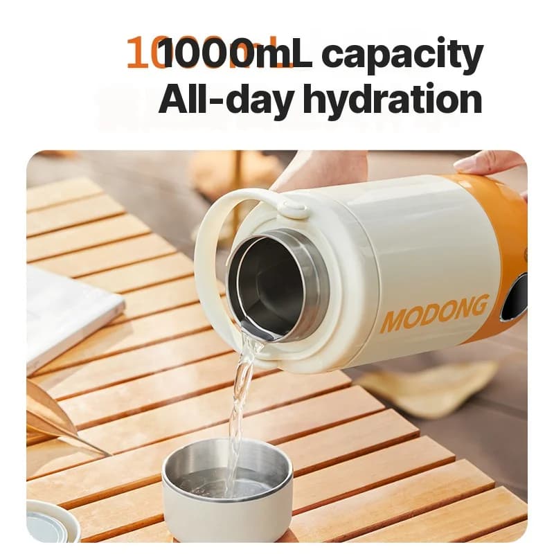 Taza hervidora eléctrica portátil de 1 L con acero inoxidable 316
