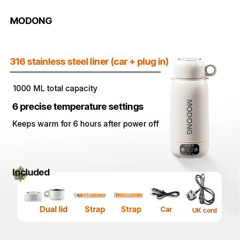 Hervidor eléctrico portátil de viaje 1L de acero inoxidable 304 o 316