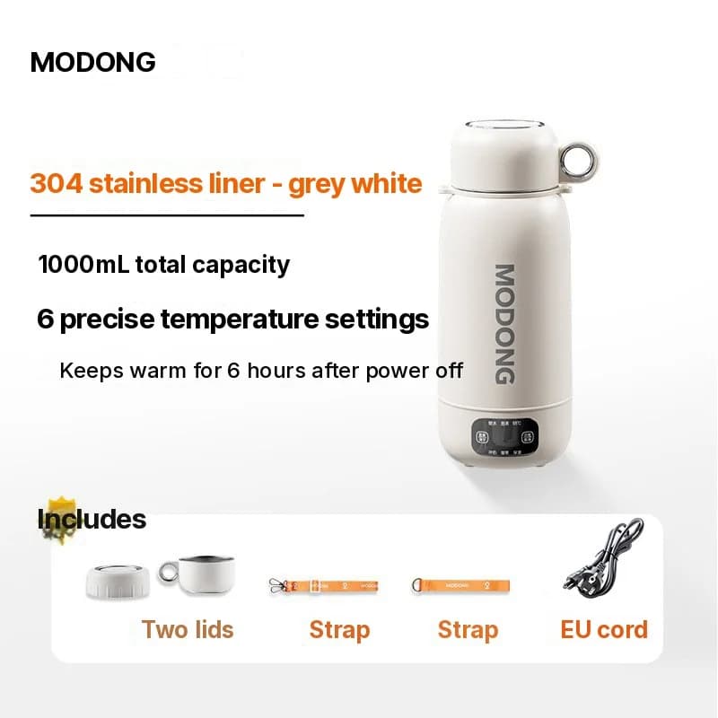 Hervidor eléctrico portátil de viaje 1L de acero inoxidable 304 o 316