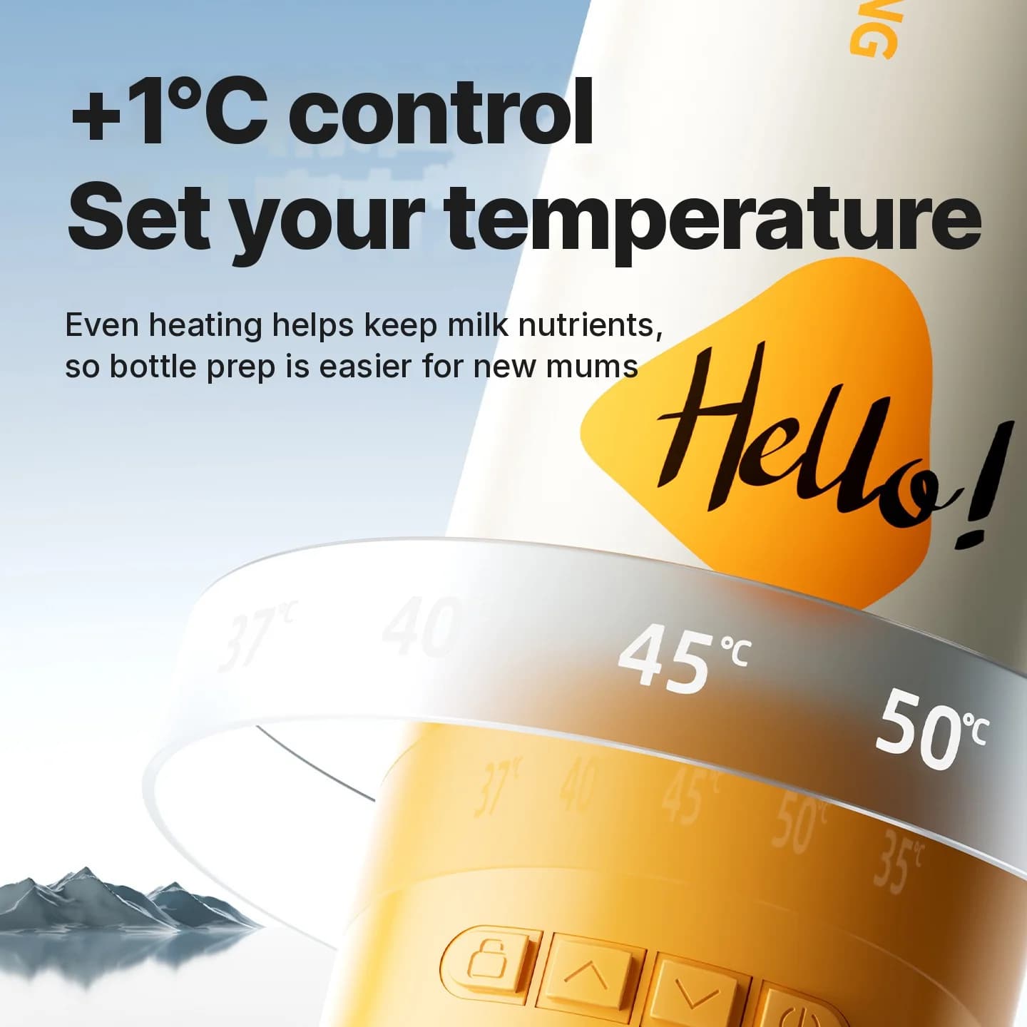 Vaso eléctrico portátil con control de temperatura