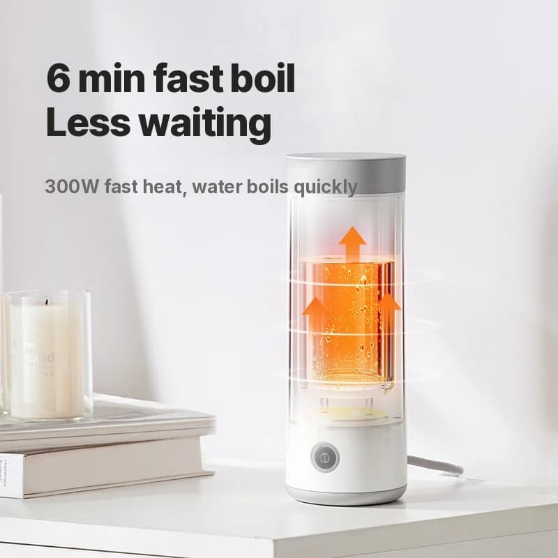 Taza eléctrica portátil de calentamiento 304 acero inoxidable 300ml 220V