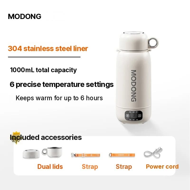 Hervidor eléctrico portátil de viaje 1L de acero inoxidable 304 o 316