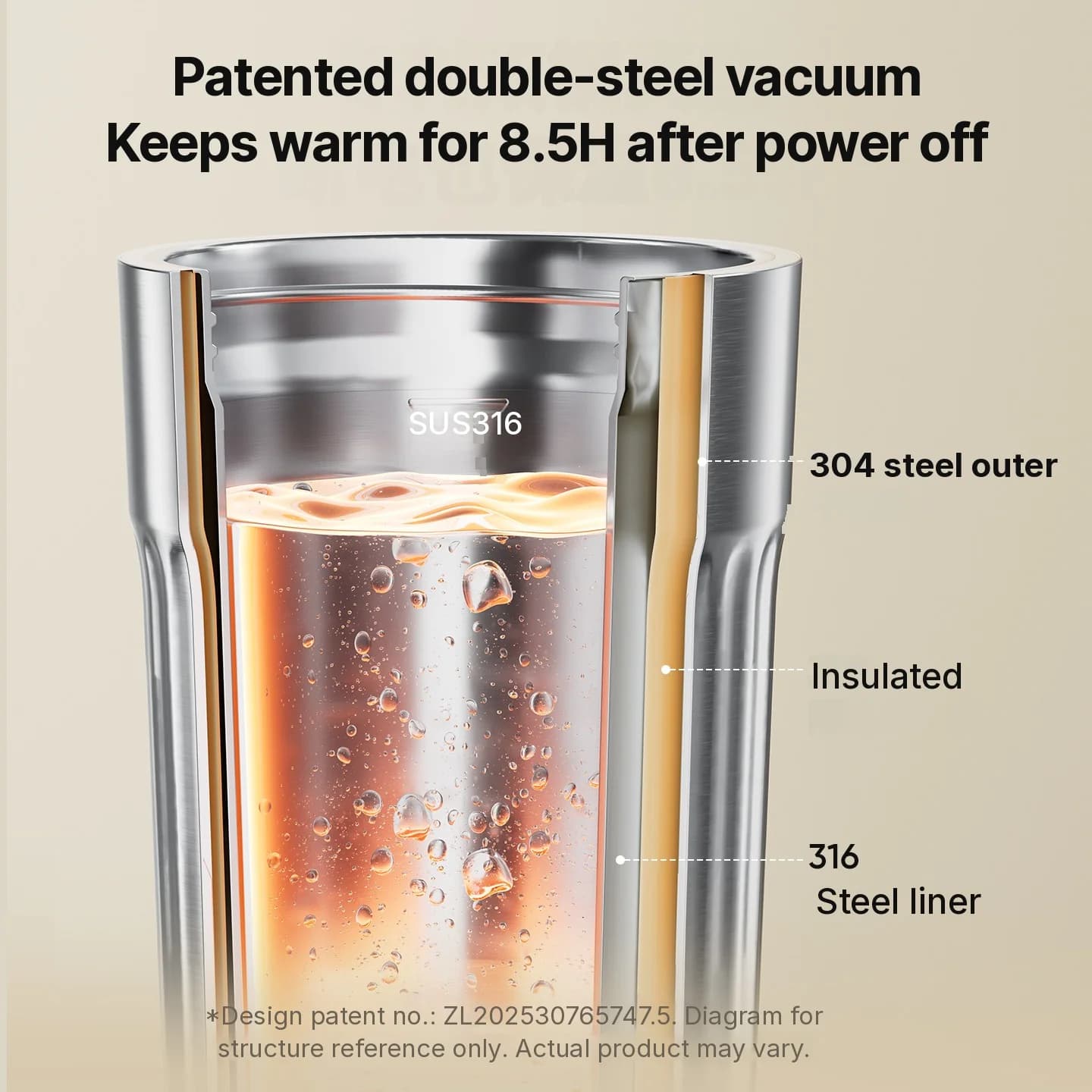 Taza eléctrica portátil para calentar, 400mL, 7 ajustes de temperatura