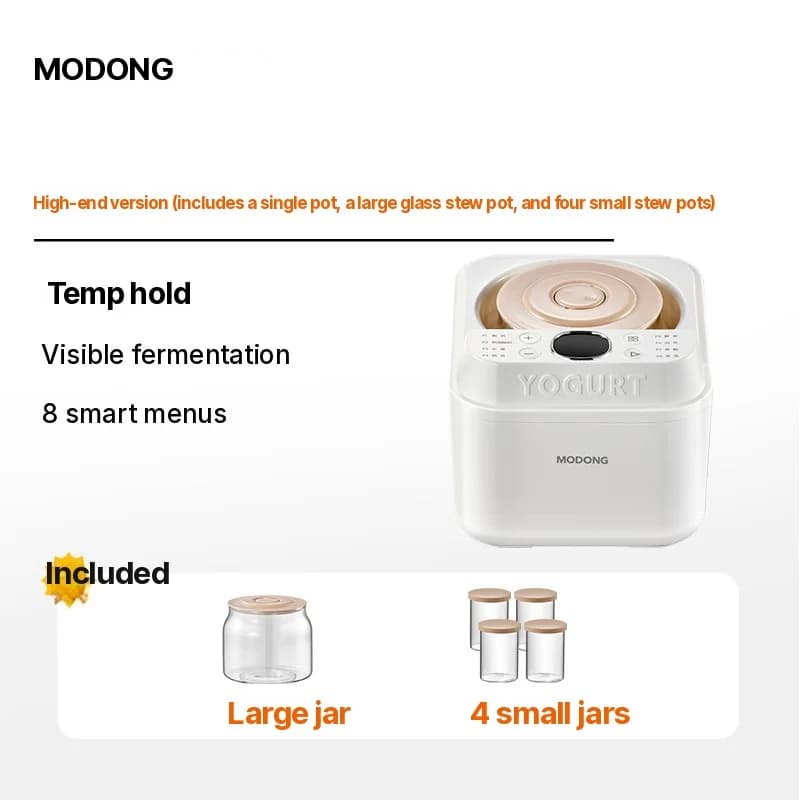 Yogurtera y fermentadora automática, 500-1000ml, 220V