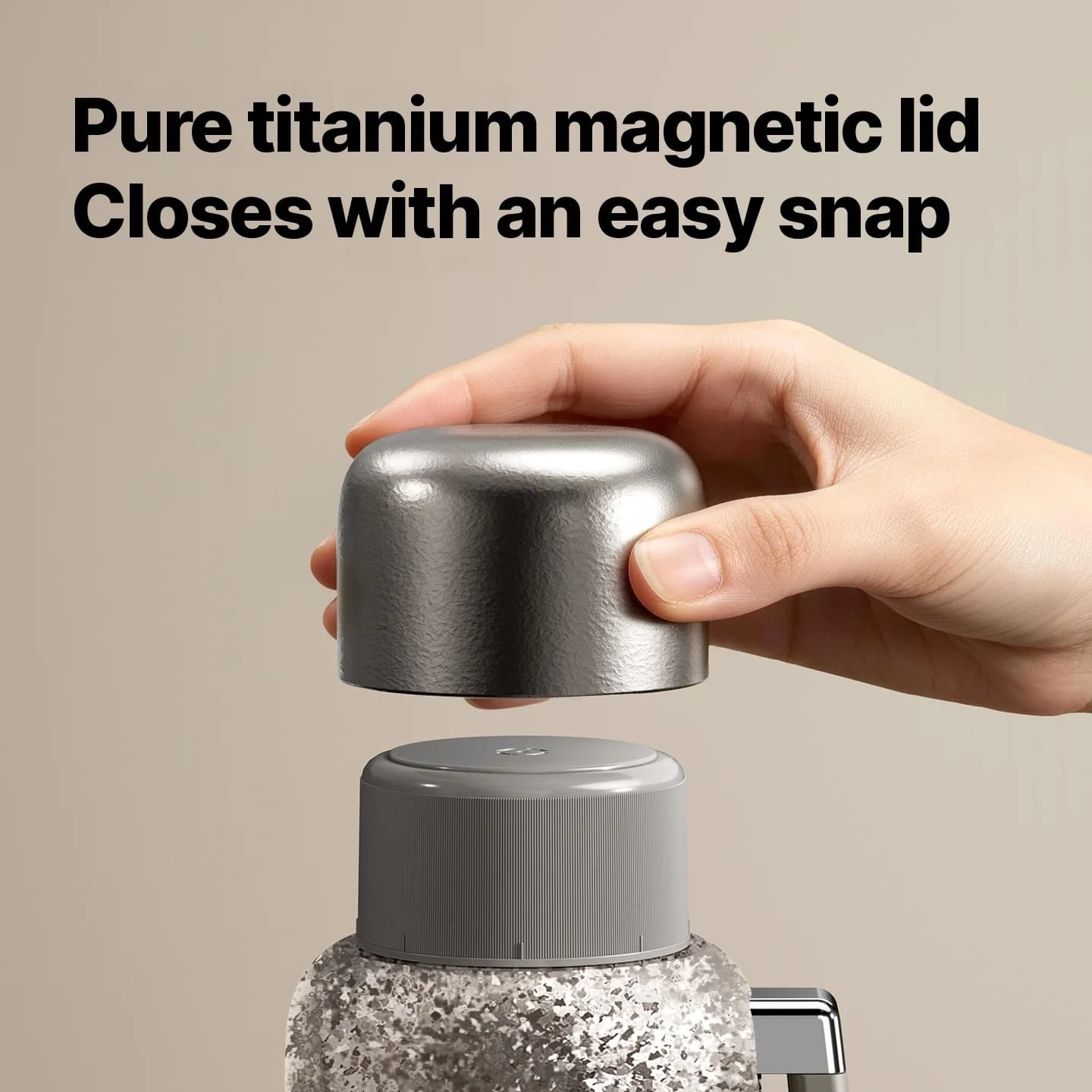 Vaso calefactor eléctrico de titanio puro con aislamiento 1200ml