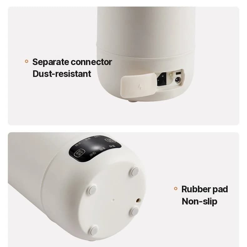 Hervidor eléctrico portátil de viaje para coche y enchufable 1L