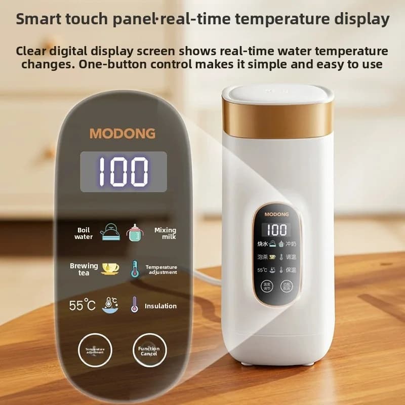 Taza calefactora eléctrica portátil 650ml con revestimiento 304 o 316