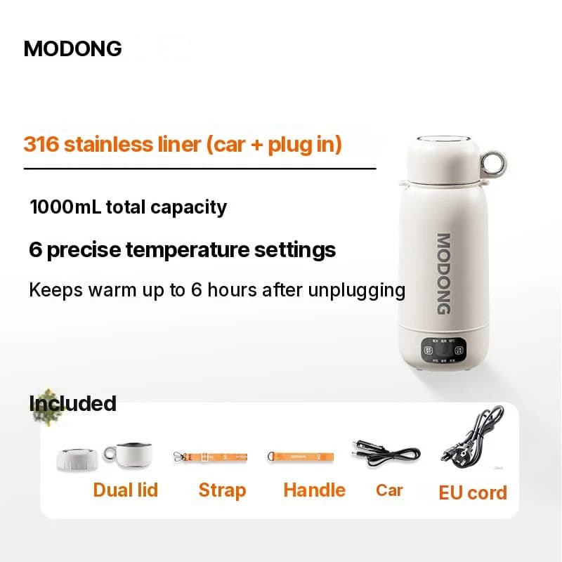 Hervidor eléctrico portátil de viaje 1L de acero inoxidable 304 o 316