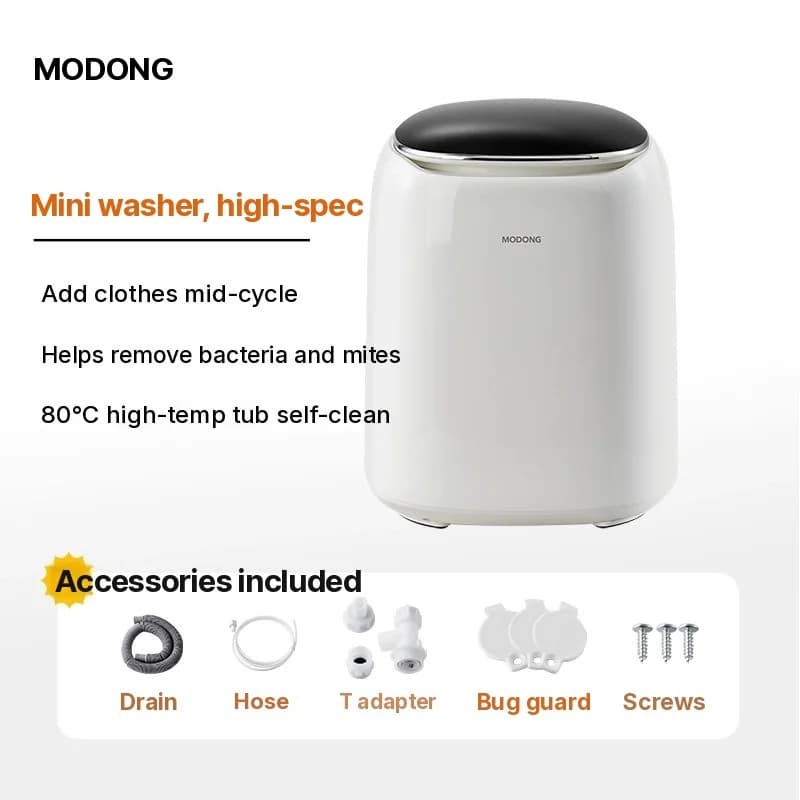 Mini Lavadora Totalmente Automática con Secadora