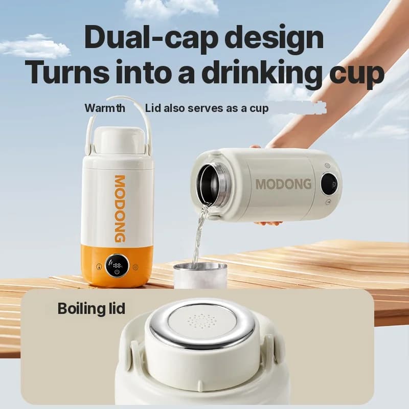 Taza Eléctrica Portátil para Calentar Agua 1L 110V-240V