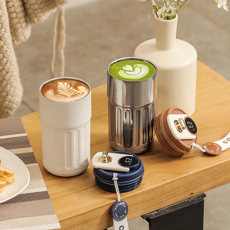 Taza termos con pantalla de temperatura de 450ml