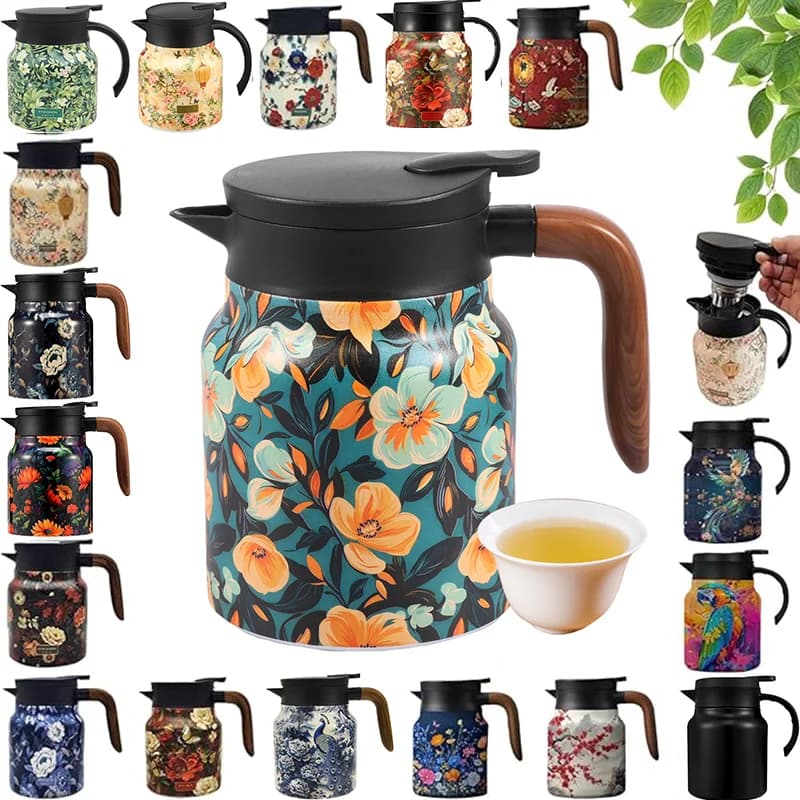 Juego de termo floral vintage para té