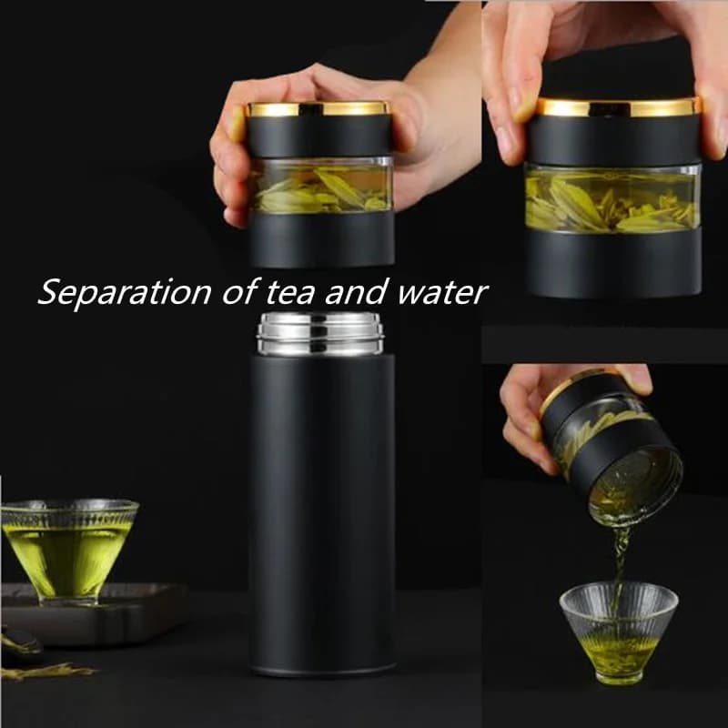 Botella térmica con infusor de té 450ml